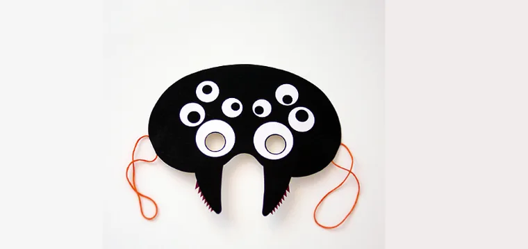 Halloween com as Aranhas: Atelier de máscaras