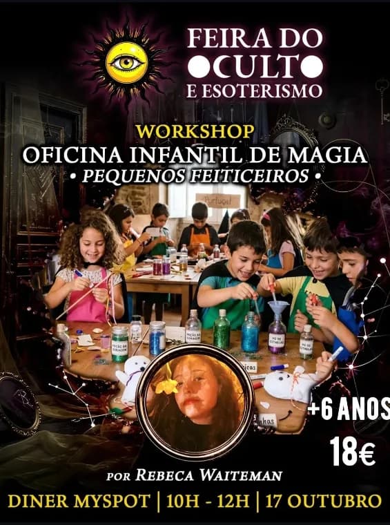 Workshop "Pequenos Feiticeiros" na Feira do Oculto e Esoterismo